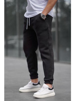 Yakamel Erkek 3 Iplik Şardonlu Lastikli Paça Eşofman Altı