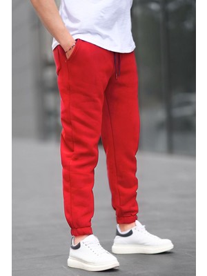 Yakamel Erkek 3 Iplik Şardonlu Lastikli Paça Eşofman Altı