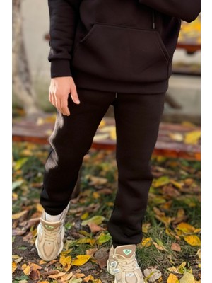 Yakamel Erkek 3 Iplik Şardonlu Jogger Eşofman Altı