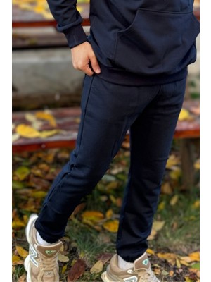 Yakamel Erkek 3 Iplik Şardonlu Jogger Eşofman Altı