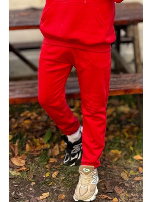 Yakamel Erkek 3 Iplik Şardonlu Jogger Eşofman Altı