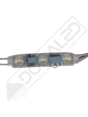 Dora Led Samsung 3'lü Led Modül 12 Volt Sarı (Amber) -10 Adet