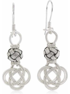 Serra Jewels ​Gümüş Trabzon Örmesi Kazaz Kadın Küpe