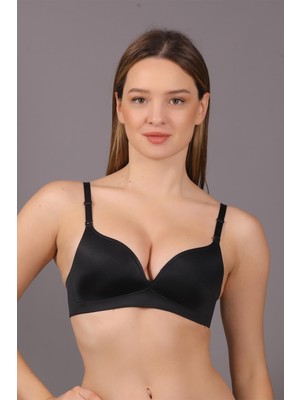 Cotonhause Kadın Lazer Kesim Ince Süngerli Siyah Hayalet Sütyen C5T4N1O633