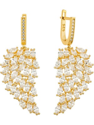 Serra Jewels Gümüş Melek Kanadı Küpe