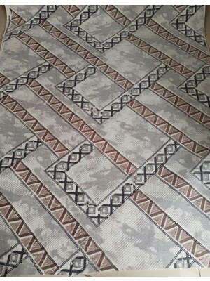 Venüs Kilim Desenli Yıkanabilir Kaymaz Taban Dört Mevsimlik Salon, Banyo, Balkon, Genç Odası Kesme Yolluk