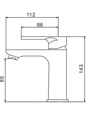 Yuen Lavabo Bataryası Siyah Renk Özel Kaplama Banyo Lavabo Bataryası