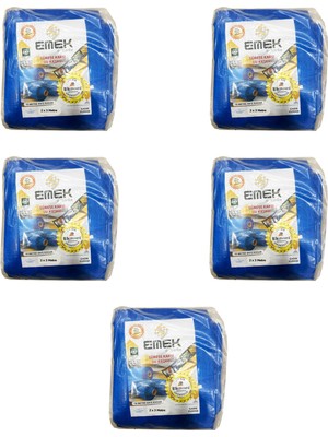 Emek Çadır Kumaşı Branda Tente Uv Güneşlik Gölgelik Koruma Yağmur Su Geçirmez - 2x3 Metrelik 5 Paket
