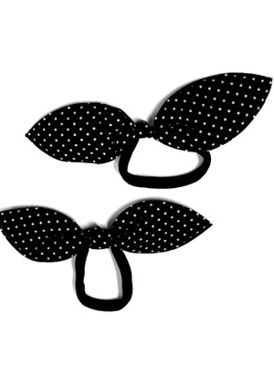 Seabubbles Tavşan Kulak Puantiyeli Lastikli Toka 2li