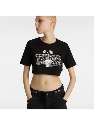 Vans Growing Ideas Crew Crop Iı Siyah Kadın T-Shirt