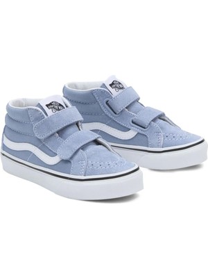 Vans Uy Sk8-Mid Reissue V Dusty Blue Cırtlı Çocuk Sneaker