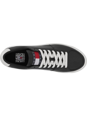 Tommy Hilfiger Siyah Erkek Sneaker Tjm Vulcanızed Ess