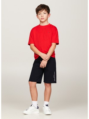 Tommy Hilfiger Lastikli Bel Normal Lacivert Erkek Şort Essentıal Sweatshorts