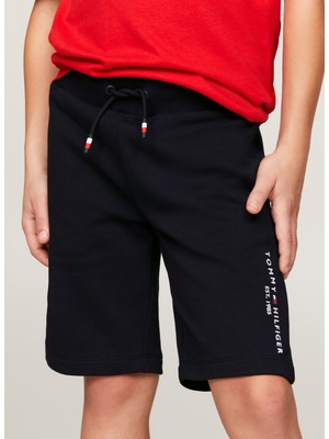 Tommy Hilfiger Lastikli Bel Normal Lacivert Erkek Şort Essentıal Sweatshorts