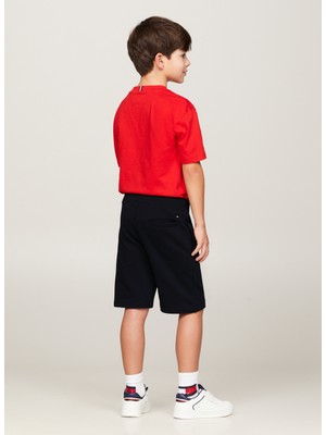 Tommy Hilfiger Lastikli Bel Normal Lacivert Erkek Şort Essentıal Sweatshorts