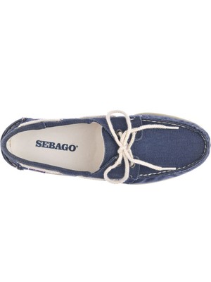 Sebago Lacivert Erkek Günlük Ayakkabı Sebago Portland Washed Canvas