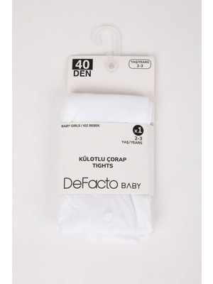 DeFacto Kız Bebek 40 Denye Külotlu Çorap C9085A5NS