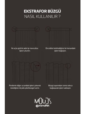 Moud's Minimal Sanat Desenli Süet Oturma Odası Salon Fon Perde Baskılı Ekstrafor Büzgü Tek Kanat PRD-1113