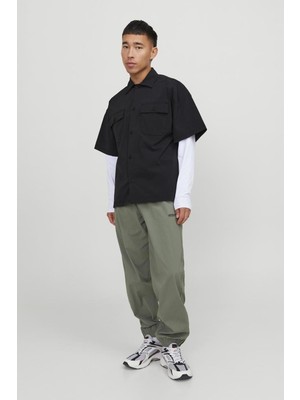 Jack & Jones Jcoaltıtude Shırt Ss OVERSIZED12251280 Siyah