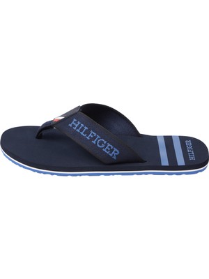 Tommy Hilfiger Lacivert Erkek Plaj Terliği Sporty Hılfıger Beach Sandal