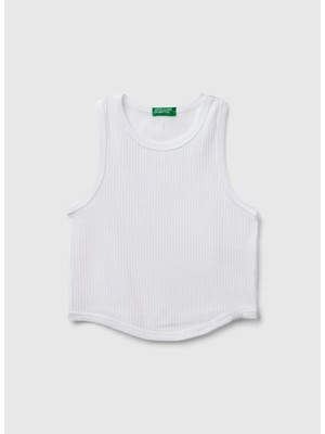 Benetton Beyaz Kız Çocuk Atlet 31H3CH01F