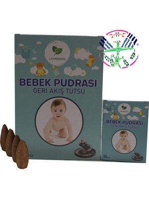 Layansaa Baby Powder - Bebek Pudrası Özel Aromalı Geri Akış Backflow Özel Aromalı Tütsü 10 Adet