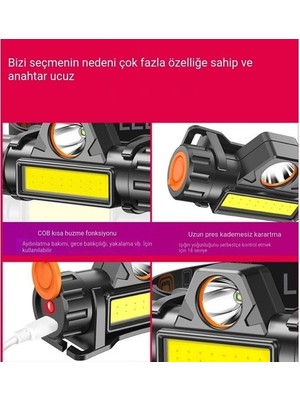 Cheap Marketing Cheap Marketıng-Çift Işık Kaynaklı Far 101 Güçlü Manyetik LED Mini Şarj Su Geçirmez Açık Gece Balıkçılık ve Sürme Far