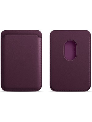 Sneezy Iphone 13 Mini-13-13 Pro-13 Pro Max Uyumlu Birinci Sınıf Magsafe Cüzdan Magsafe Deri Kartlık