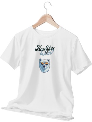 Qoeuyl Boutique How You Doin? Temalı Beyaz  T-Shirt