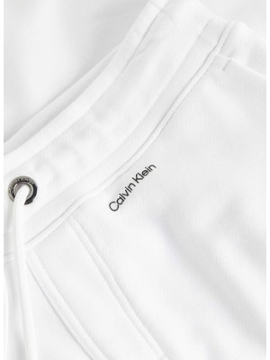 Calvin Klein Beyaz Erkek Sweat Şort K10K112689YAF