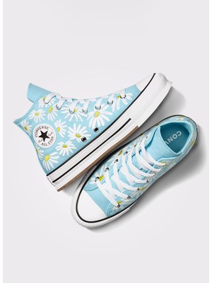 Converse Mavi Kız Çocuk Yürüyüş Ayakkabısı A06337C.457-CHUCK Taylor All Star