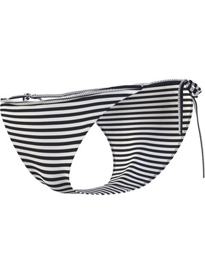 Tommy Hilfiger Lacivert - Beyaz Kadın Bikini Alt Cheeky Strıng Sıde T, 0yı UW0UW0508