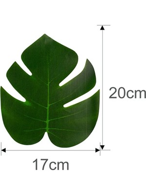 New Bliss 12'li Yapay Palmiye Monstera Deve Tabanı Servis Altı Yaprak