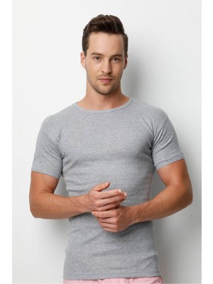 Özlem &donex Erkek Ribana 0 Yaka Slim Fit T-Shirt 2140 (3 Adet)