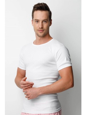 Özlem &donex Erkek Ribana 0 Yaka Slim Fit T-Shirt 2140 (3 Adet)