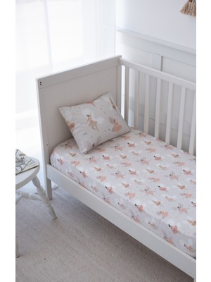 Nou Balerin Periler  Bebek Lastikli Çarşaf Seti (90X190+20) - Fairy Garden