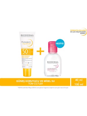 Bioderma Photoderm Aquafluid SPF50+ Suya Dayanıklı Güneş Koruyucu 40 ml Tüm Ciltler İçin