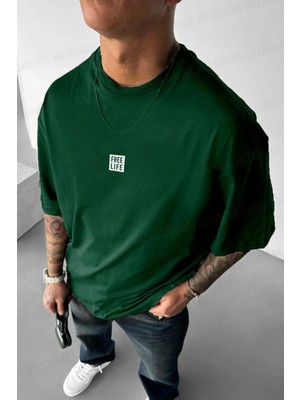 Teenage Millionaire Erkek Free Life Nefti Bisiklet Yaka Oversize Salas T-Shirt