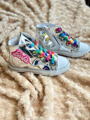 Gala Stil Gala Barbie Yazılı Renkli Bağcıklı Converse Ayk.