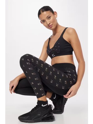 Nike Air Yüksek Belli Esnek Jarse Kumaş Kadın Spor Tayt