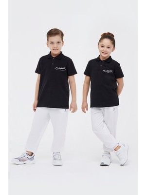 Lumberjack Ul 12ATA02 4fx Siyah Unisex Çocuk Kısa Kol T-Shirt