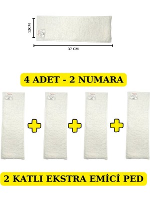 Bezhane Baby 4 Adet - 2 Katlı Ekstra Emici Yıkanabilir Bebek Pedi Iç Bez No:2