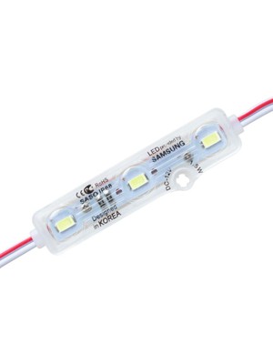 Go İthalat 12V IP67 Samsung 5730 Beyaz Modül LED Şeffaf Kapaklı (2818)