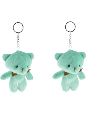 Mixoyuncak  Anahtarlık Pelüş Ayıcık Anahtarlık Ikili Set Turkuaz 12 cm