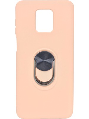Nettech Xiaomi Redmi Note 9s Uyumlu Leather Ring Nano Arka Koruma Kılıf