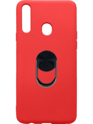 Nettech Samsung Galaxy A20S Uyumlu Leather Ring Nano Arka Koruma Kılıf