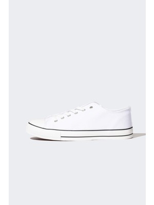 DeFacto Erkek Düz Taban Bağcıklı Keten Sneaker A7524AXNS