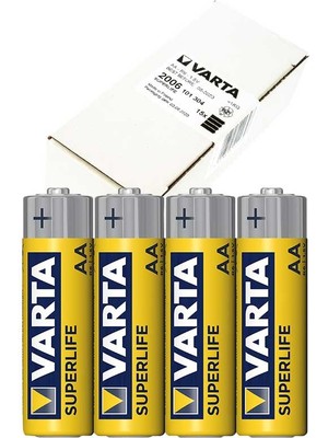 Varta Superlıfe Çinko Aa Kalem Pil 60LI Paket  (2818)