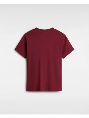 Vans Mn Left Chest Logo Tee Burgundy Erkek T-Shirt