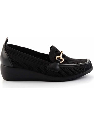 Bambi Siyah Triko  Kadın Casual Ayakkabı K01474010582